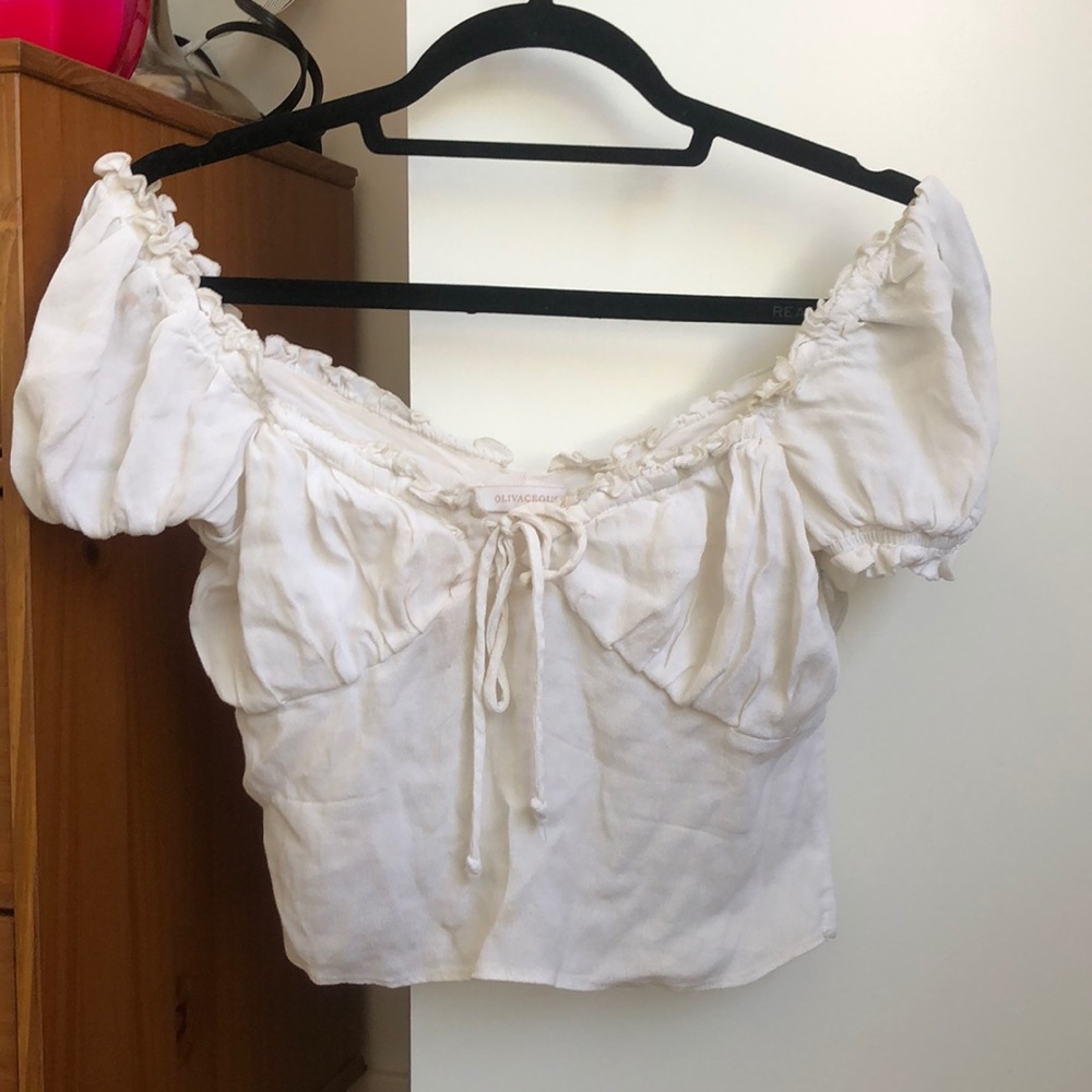 Off the shoulder White blouse